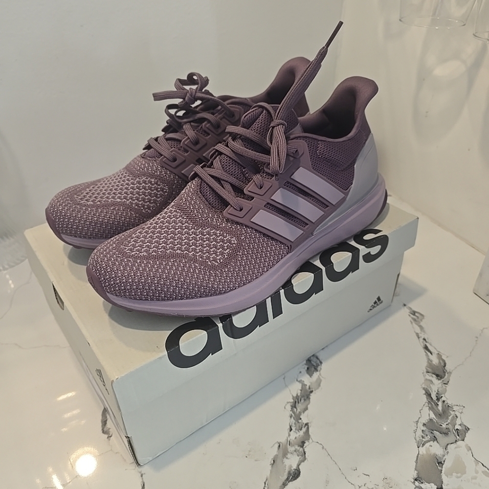 Adidas Ubounce DNA Athletic Running Shoes Women's 11 Shadow Fig Knit Pre-owned